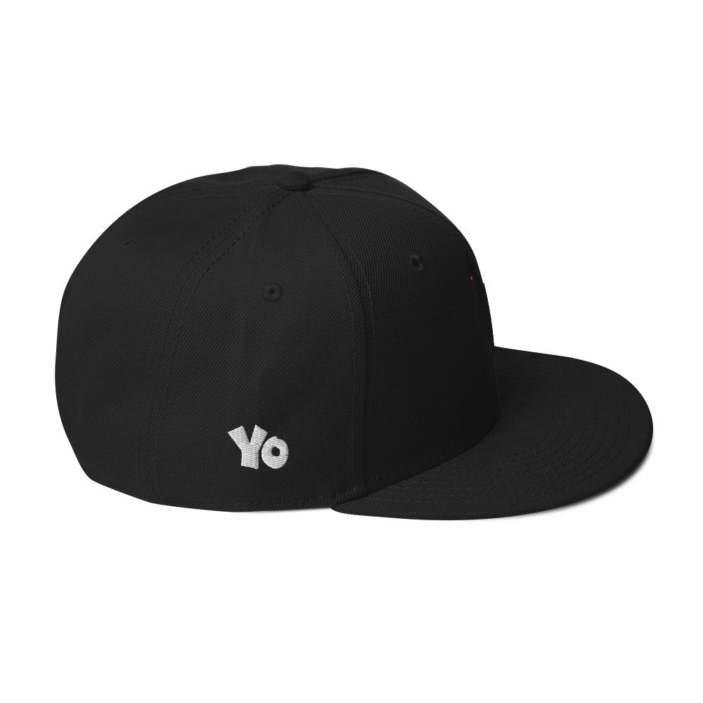 Yo Black Rooster Snapback Hat